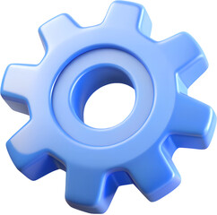 Blue plastic gear