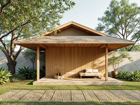 Simple Bahay Kubo Structure Exterior View