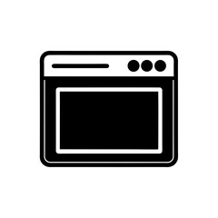 browser window icon on white background  .svg