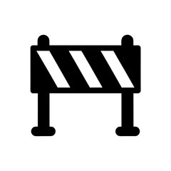 construction barrier icon on white background  .svg