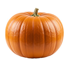 Vibrant Autumn Pumpkin: Perfect for Fall Recipes & Decorations on transparent background