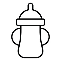 baby sippy icon simple flat icon vector symbol