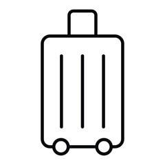 Baggage icon simple flat icon vector symbol