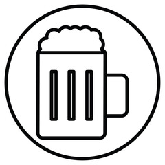 beer mug icon simple flat icon vector symbol