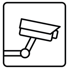 CCTV camera icon simple flat icon vector symbol