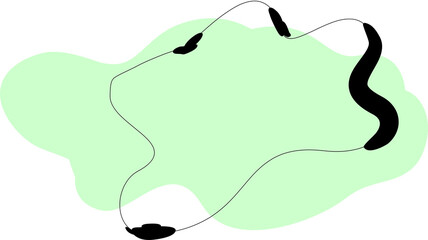 Liquid shape elements. Abstract blotch shape.