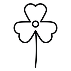 Clover icon simple flat icon vector symbol