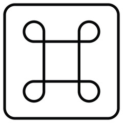 Cmd or command icon simple flat icon vector symbol