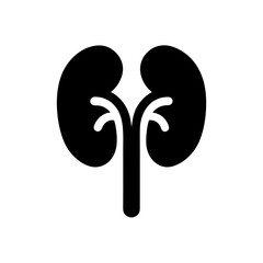 kidney icon on white background  .svg