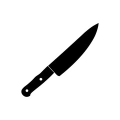 kitchen knife icon on white background  .svg