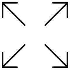 Full screen icon simple flat icon vector symbol