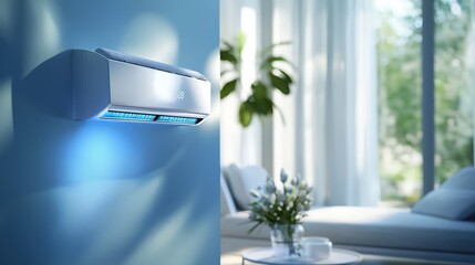 New AC in a bright room