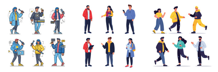 Digital Creators and Tech Builders Illustration