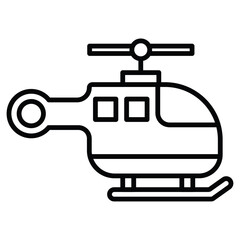 helicopter helipad icon simple flat icon vector symbol