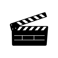 Obraz premium movie clapperboard icon on white background .svg