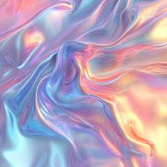 Obraz premium With Fluid Dreamy Background Softly Diffused Holographic