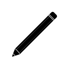 pencil icon on white background  .svg