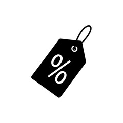 price tag with percentage icon on white background.svg