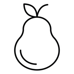 Pear icon simple flat icon vector symbol