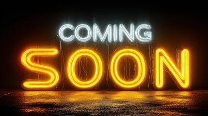 Neon Coming Soon Sign. (2)
