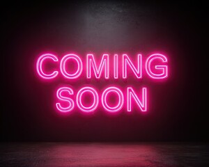 Neon Coming Soon Sign. (3)