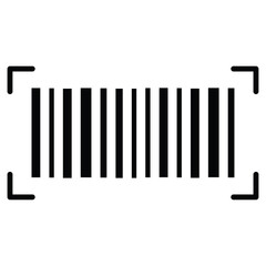 Scan barcode icon simple flat icon vector symbol