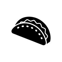 taco icon on white background  .svg