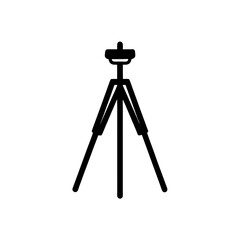 tripod stand icon on white background  .svg
