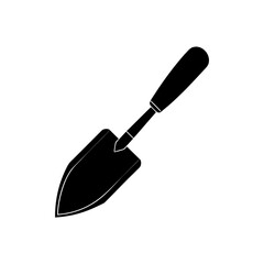 trowel icon on white background  .svg