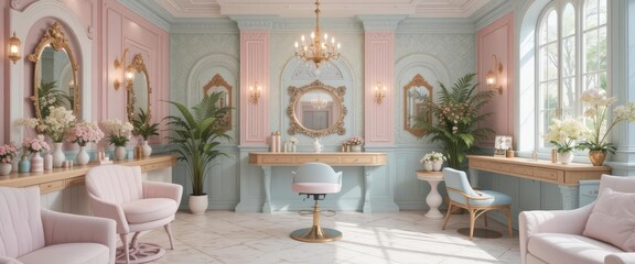  Floral Accents Delicate Decor in a Dreamy Space