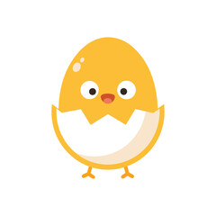 Fototapeta premium Minimal Broken egg icon vector illustration