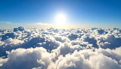 Naklejka premium High-altitude view of clouds