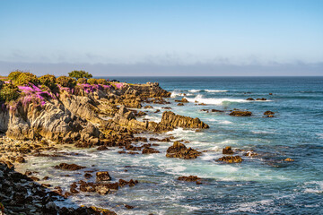 Beautiful Rocky Shoreline of Monterey Bay, California