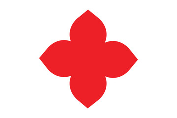 red ribbon on white background