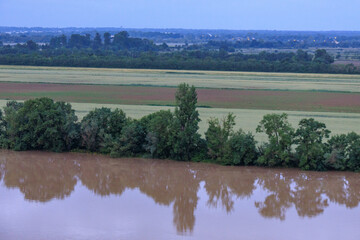Die Stadt Bordeaux an der Garonne in Frankreich