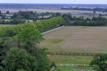 Die Stadt Bordeaux an der Garonne in Frankreich