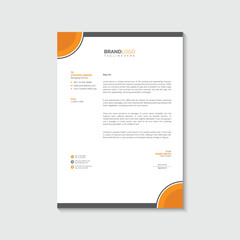 Clean and professional corporate company business letterhead template
