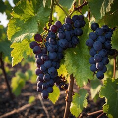 Fototapeta premium grapes on vine