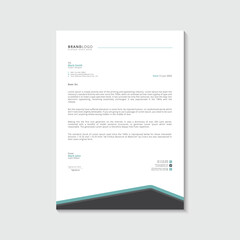Clean and professional corporate company business letterhead template