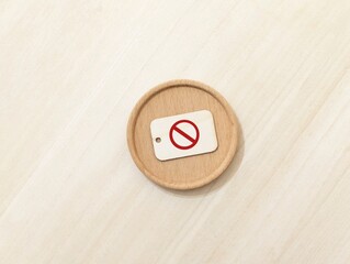 red prohibition sign, banned.