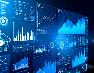 Digital data dashboard, Generated image