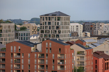 Die Stadt Bordeaux an der Garonne in Frankreich