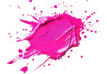 Vibrant Pink Paint Splatter: Abstract Art Background Texture