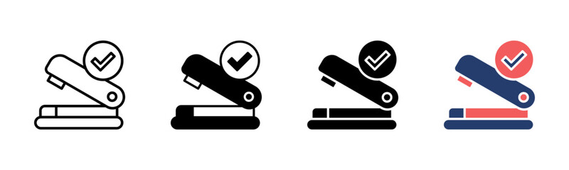 Stapler Tool icon sheet multiple style collection