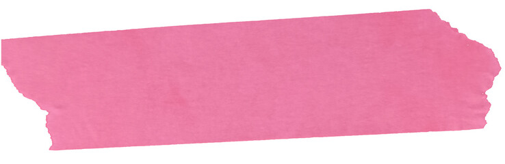 Creative Pink Masking Tape Title Bar Lower Third with Torn Edges and Handwritten Text Area – Realistic Sticky Paper Strip Label for Video Editing, Vlogs, and Social Media Graphics