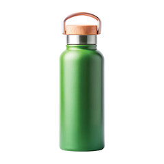 Reusable Water Bottle: Isolated PNG of a modern reusable water bottle, eco-friendly design