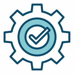 Gear Checkmark: Process Done

