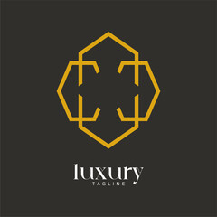 Beautiful luxury logo, Vector illustration