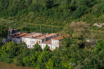 Bordeaux und die Garonne in Frankreich