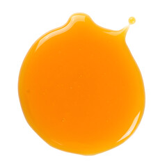 Honey Texture: Golden Syrup Splashes on White Background on transparent background